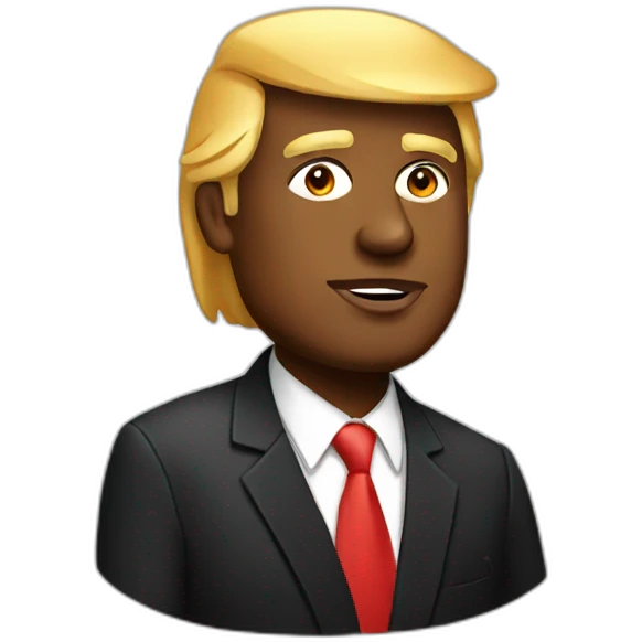 Black Donald Trump emoji
