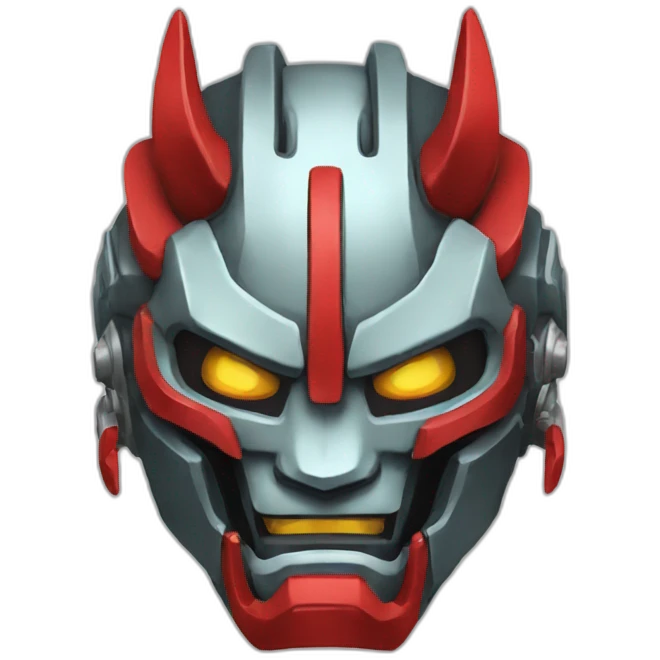 mecha oni mask emoji