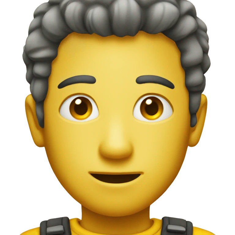 Yellow circle straight face emoji emoji