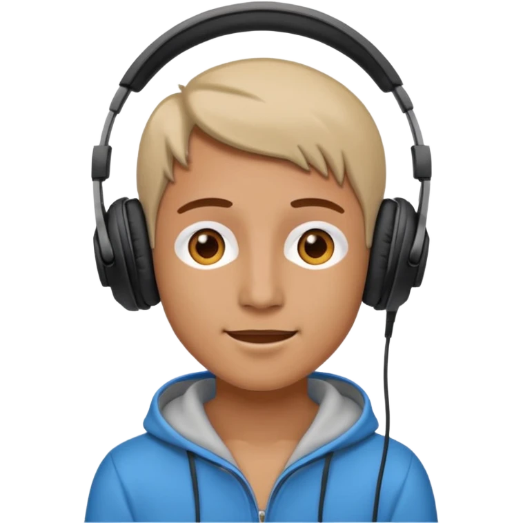 listening to music with headphones emoji
