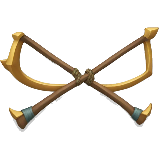 A long bow emoji