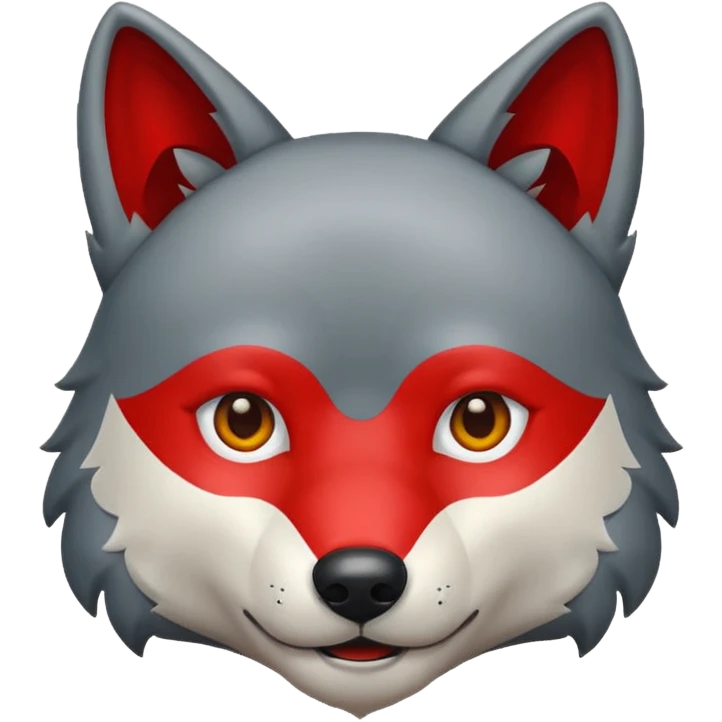 Wolf red emoji