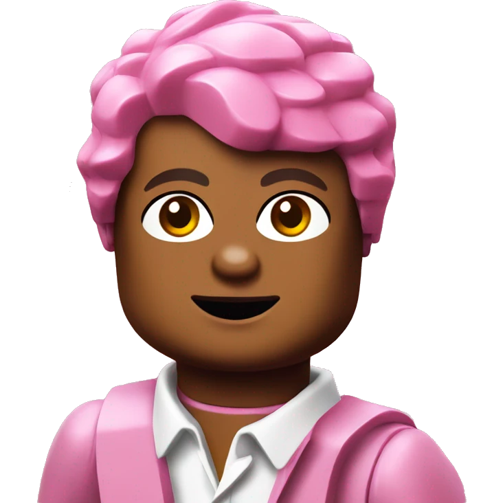 pink lego emoji