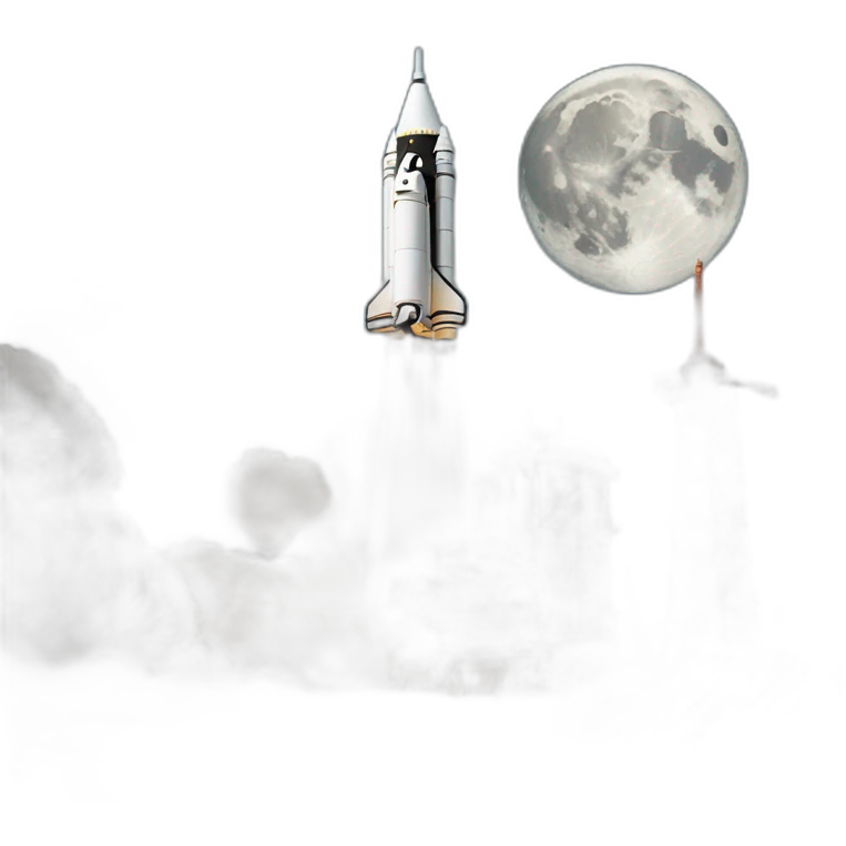 apollo rocket moon emoji
