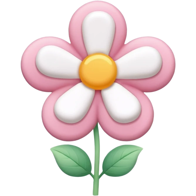 a close-up of a flower-shaped marshmallow, pillowy texture, gentle colors emoji