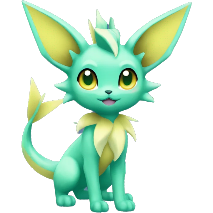 Vaporeon-Leafeon full body emoji