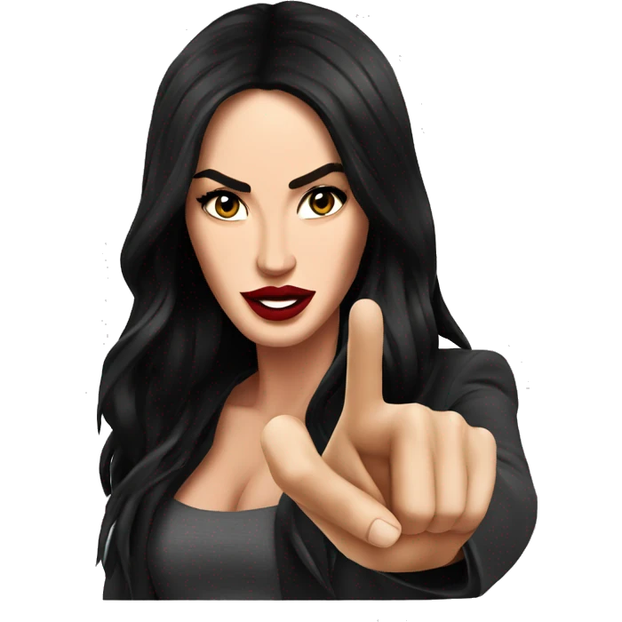 Megan Fox Pointing on you emoji