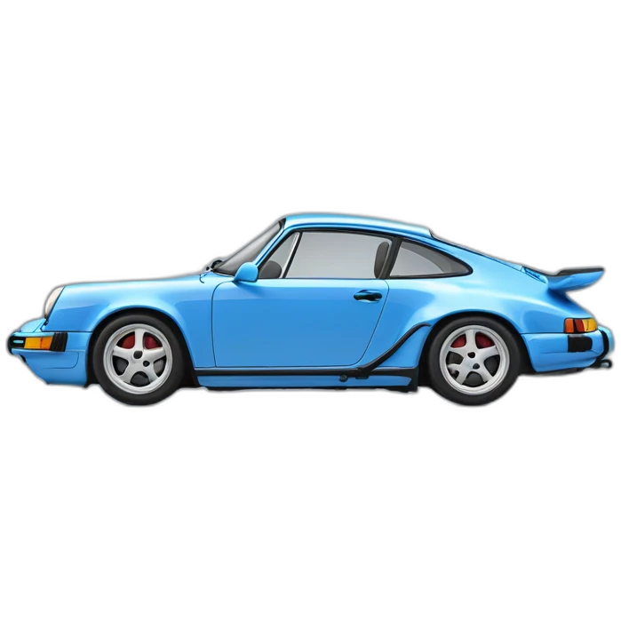 porsche 911 carrera 4s blue 1993 emoji