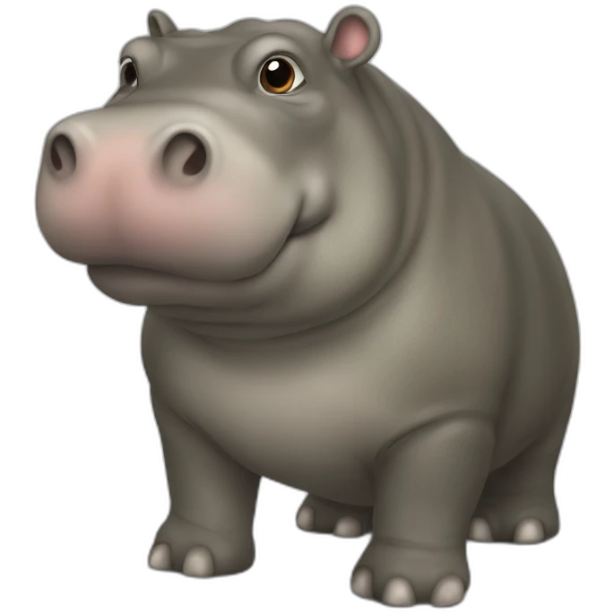 hippopotame en costard emoji