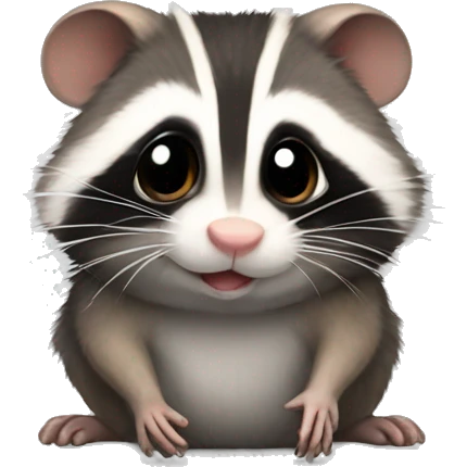 racoon hamster hanging out emoji