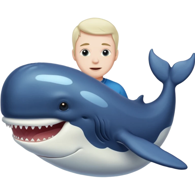 man inside the belly of a whale emoji
