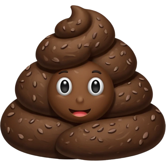 Poop shows a like emoji