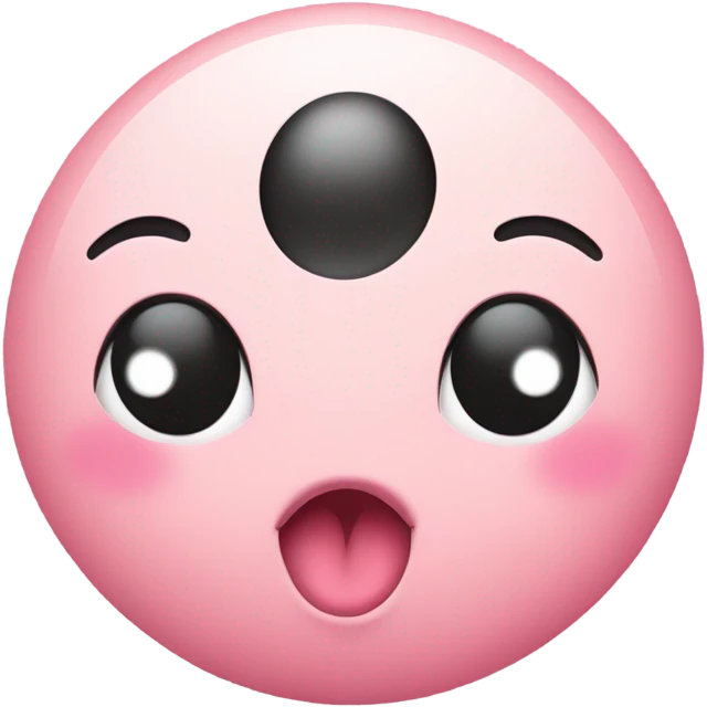 A sweet kissy face emoji blushing  emoji