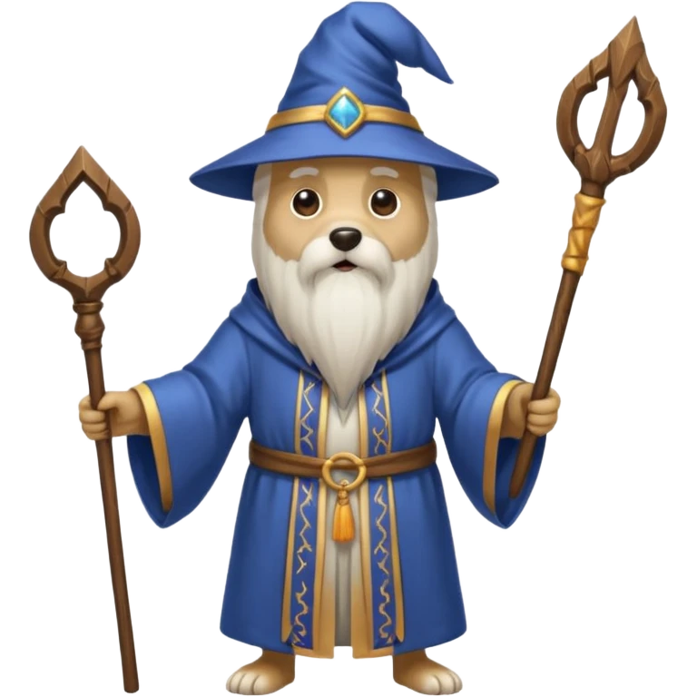 Dog wizard emoji