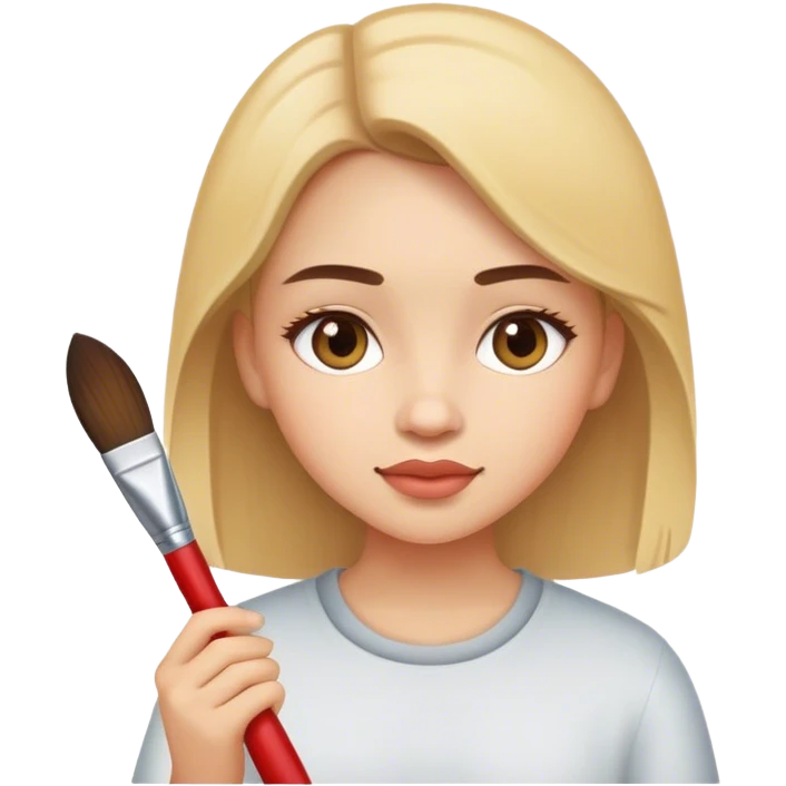 Girl whith brush  emoji