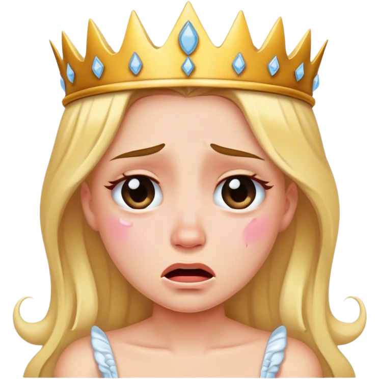 Crying princess emoji