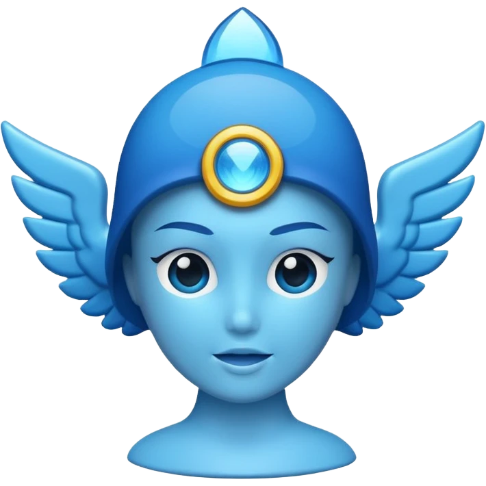 blue siren with flashing effect emoji