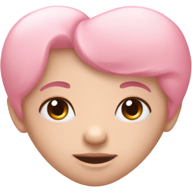 Baby pink heart emoji