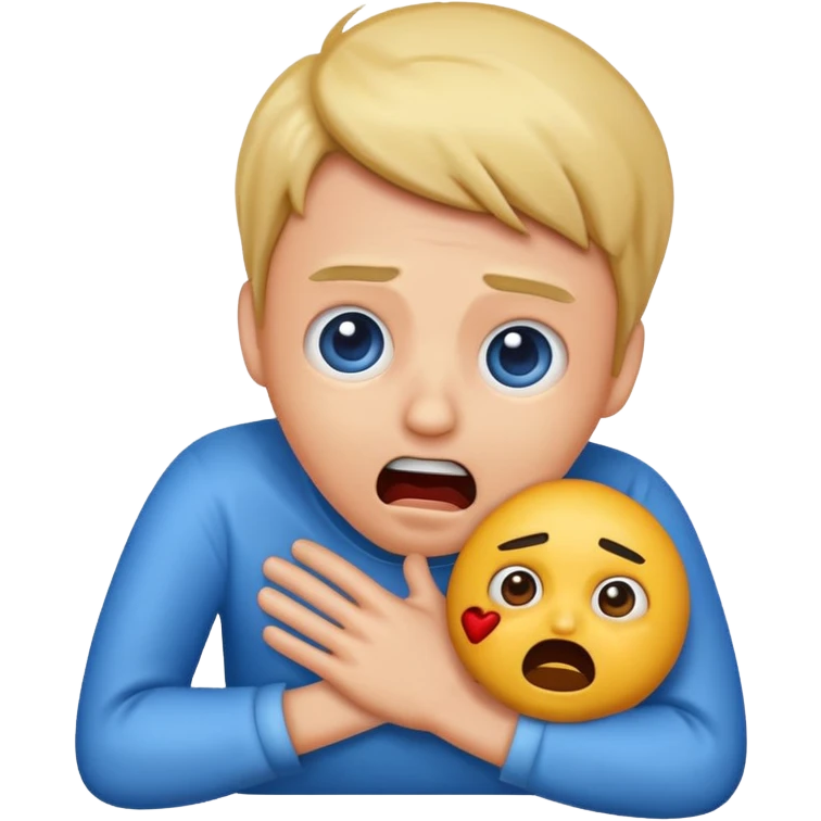 an emoji being strangled  emoji