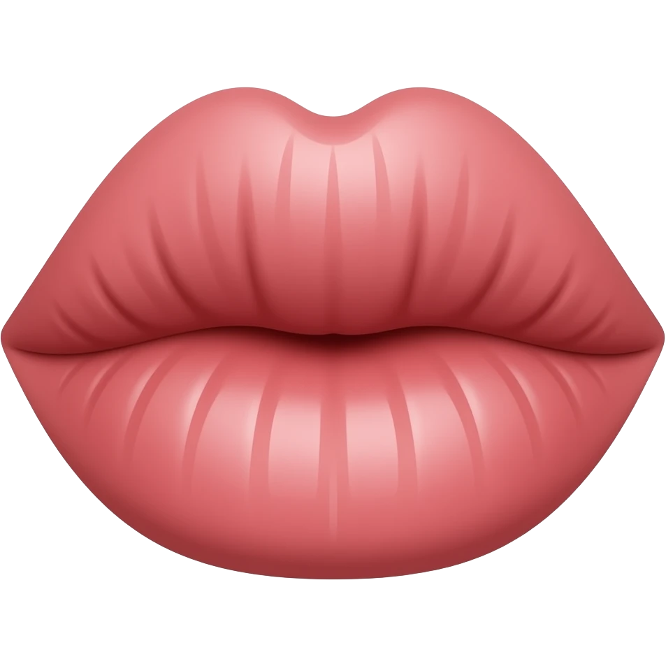 big puffy filler lips overfilled emoji