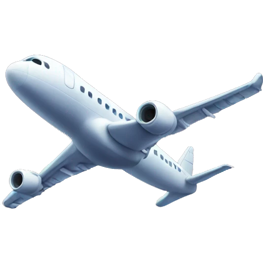 Airplane in night sky  emoji
