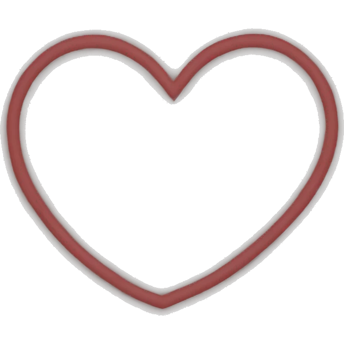 heart inside heart outline emoji