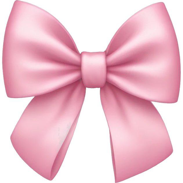 Light pink bow emoji