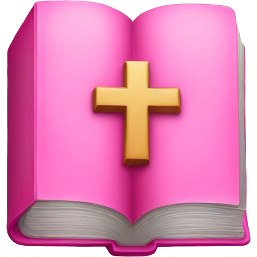 pink bible emoji