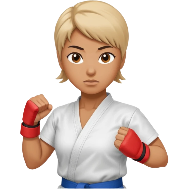 karate lady emoji