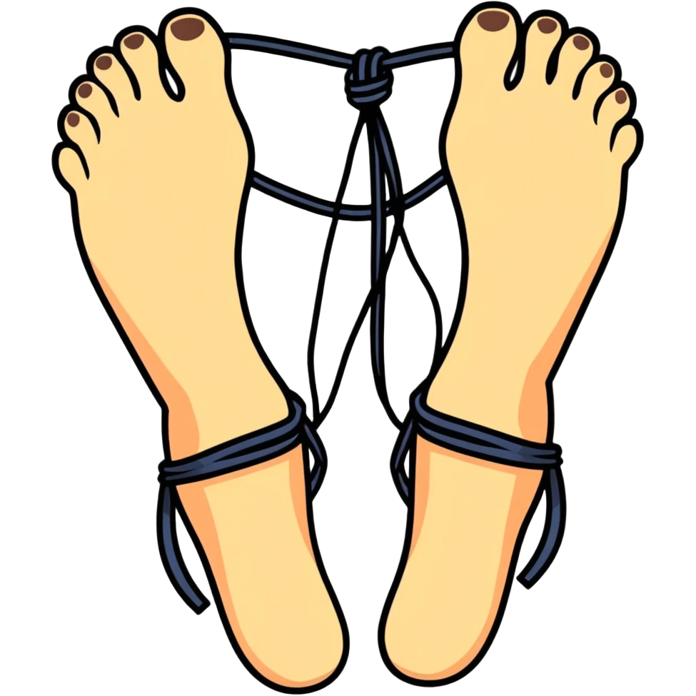 Feet tied up emoji