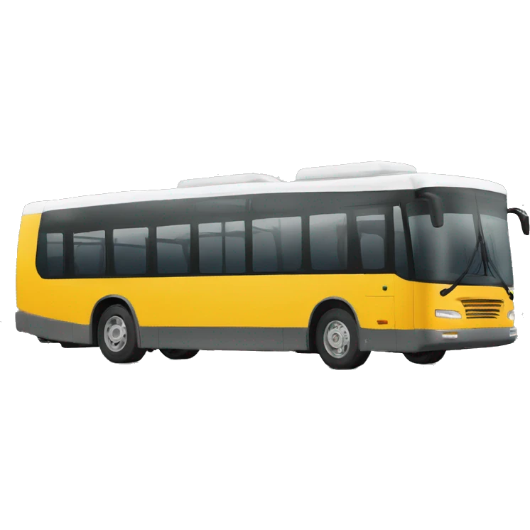 Autobús amarillo feo emoji