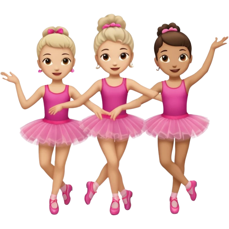 Triplets dancing emoji