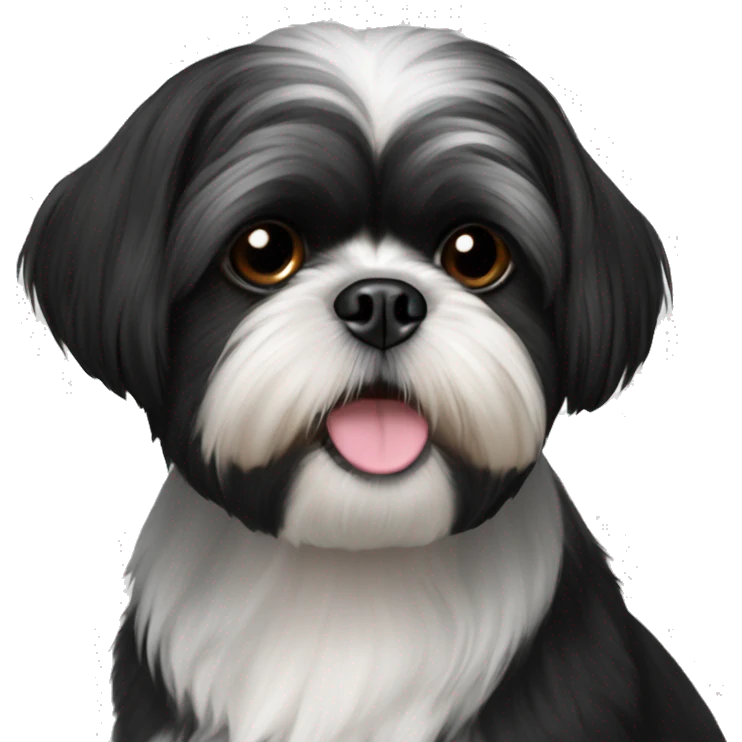 And all black, 2.5 year old Shih-Tzu  emoji