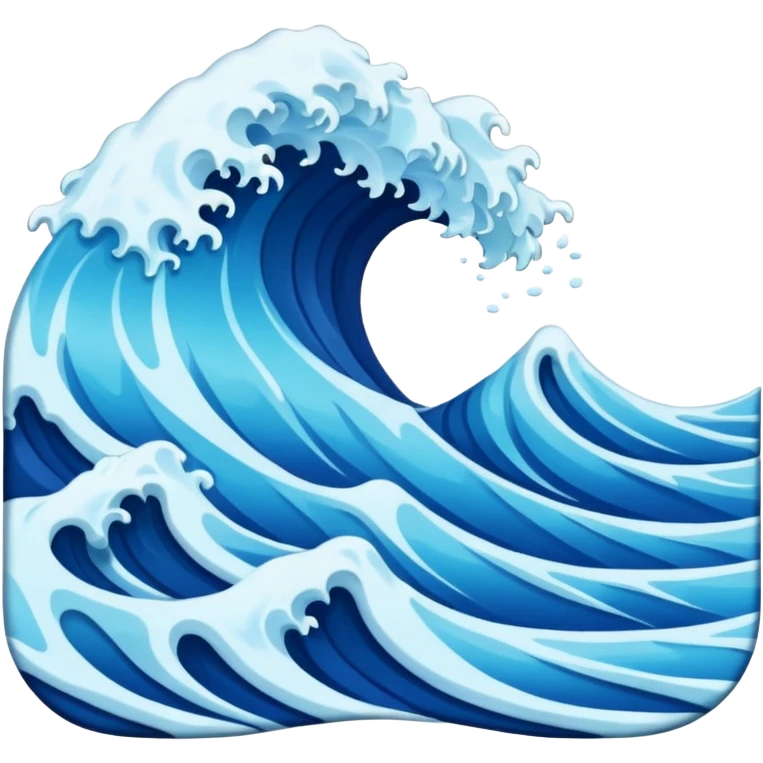 calm Ocean Waves on shore  emoji