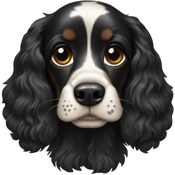 Black Cocker spaniel  emoji