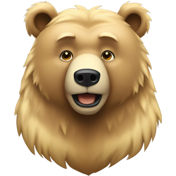 Blonde grizzly bear  emoji