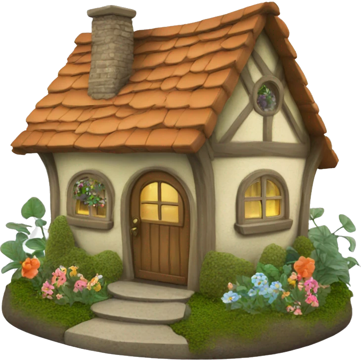 Fairy garden cottage  emoji
