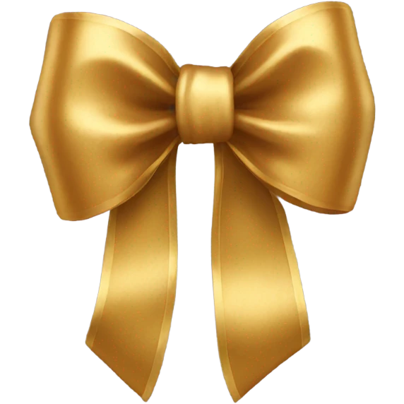 gold bow emoji
