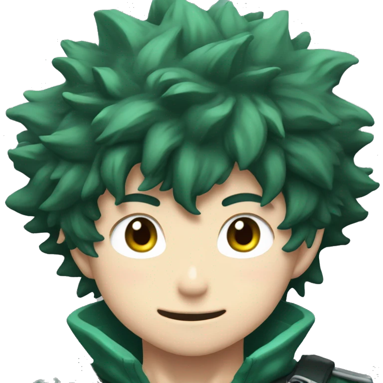 Izuku midoriya en tenue de héros  emoji