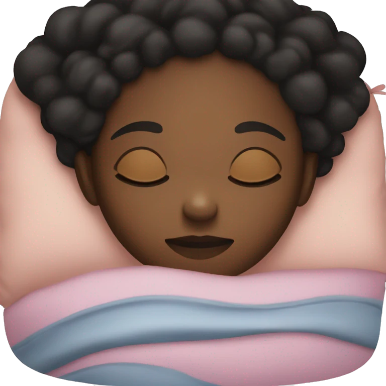 Black girl sleeping emoji