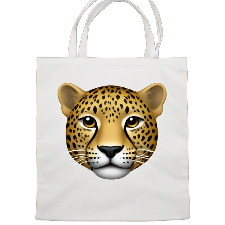 leopard color shopper bag emoji