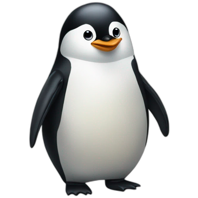 A penguin act like miss you  emoji