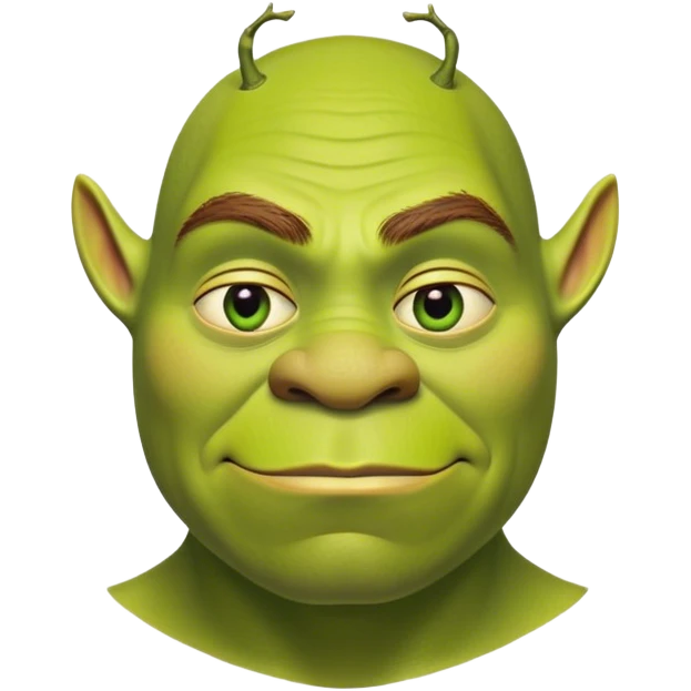 Very Thin Shrek fullbody emoji