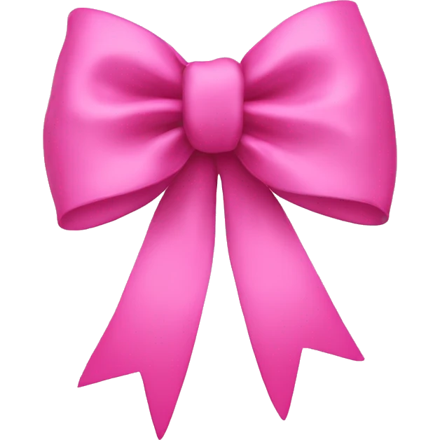 pink bow emoji