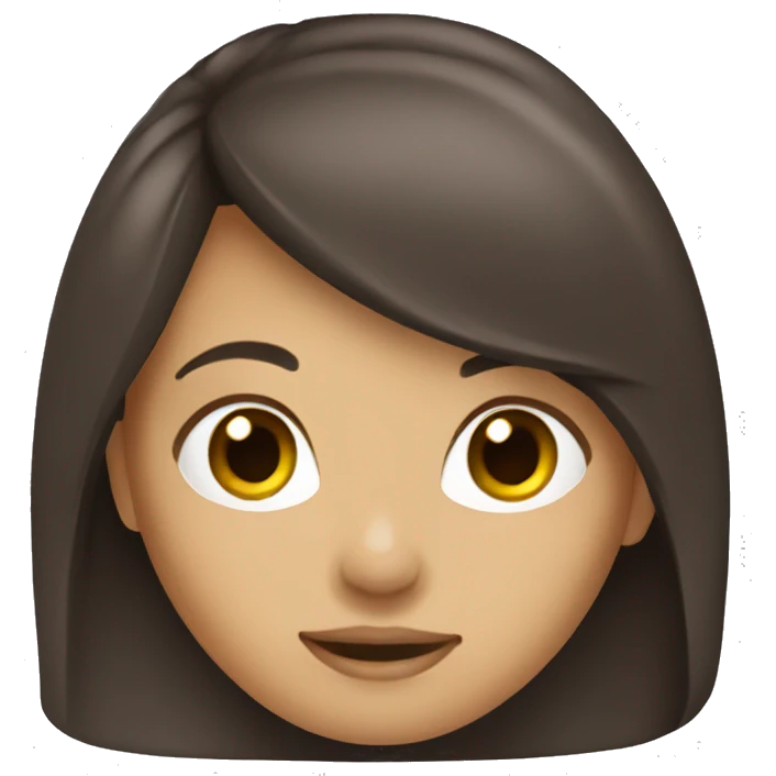 brunette girl coloring  emoji