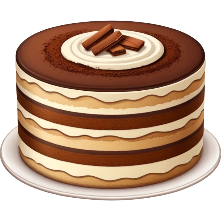 A slice of tiramisu cake emoji