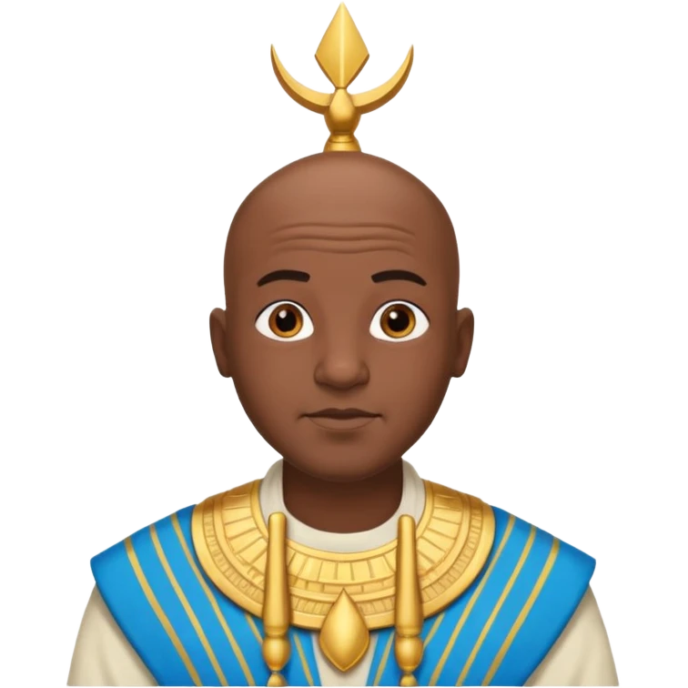 bald black man egypt emoji