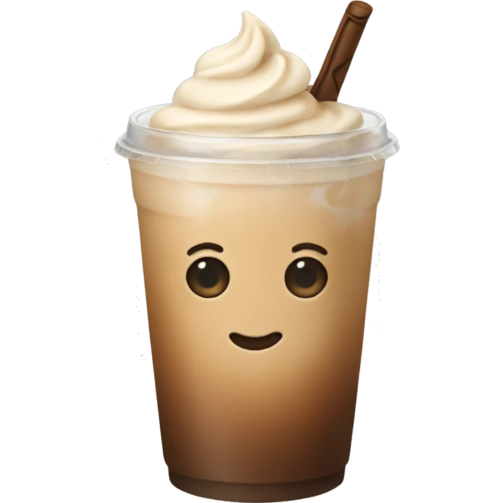Iced latte  emoji