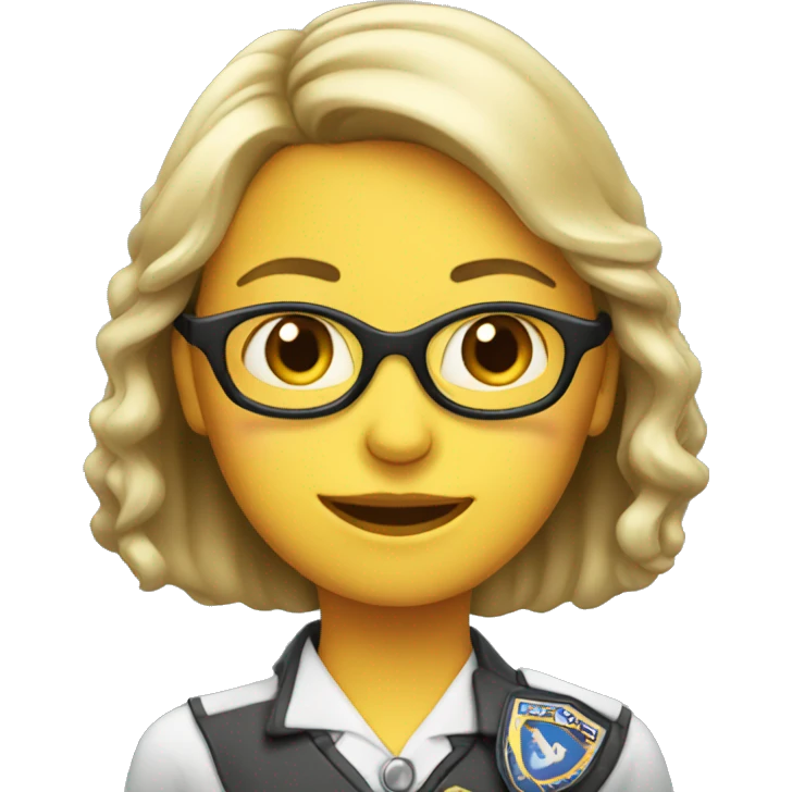 Lady wearing #1 badge emoji