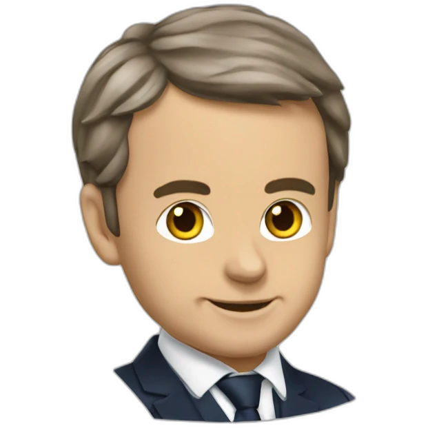 Macron oreille de chat emoji